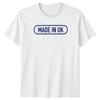 Made In UK United Kingdom Geography Mens T-Shirt Womens Tee Graphic Unisex Top