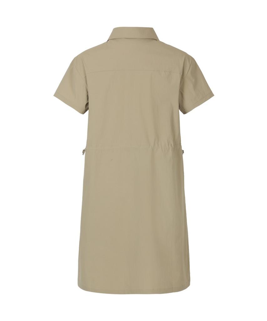 DISCOVERY EXPEDITION Women'S Freshvent Collared Mini Dress (Beige)