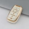 Pouzdro na klíč Jeep & Dodge se zlatým okrajem pro Compass, Cherokee, Renegade, Grand Cherokee