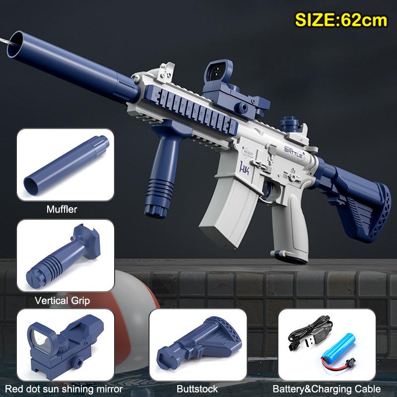 Large Capacity Water Spray Gun Summer Entertainment Water Gaming Toy Fully Automatic Water Gun Outdoor Swimming Pool Toys
