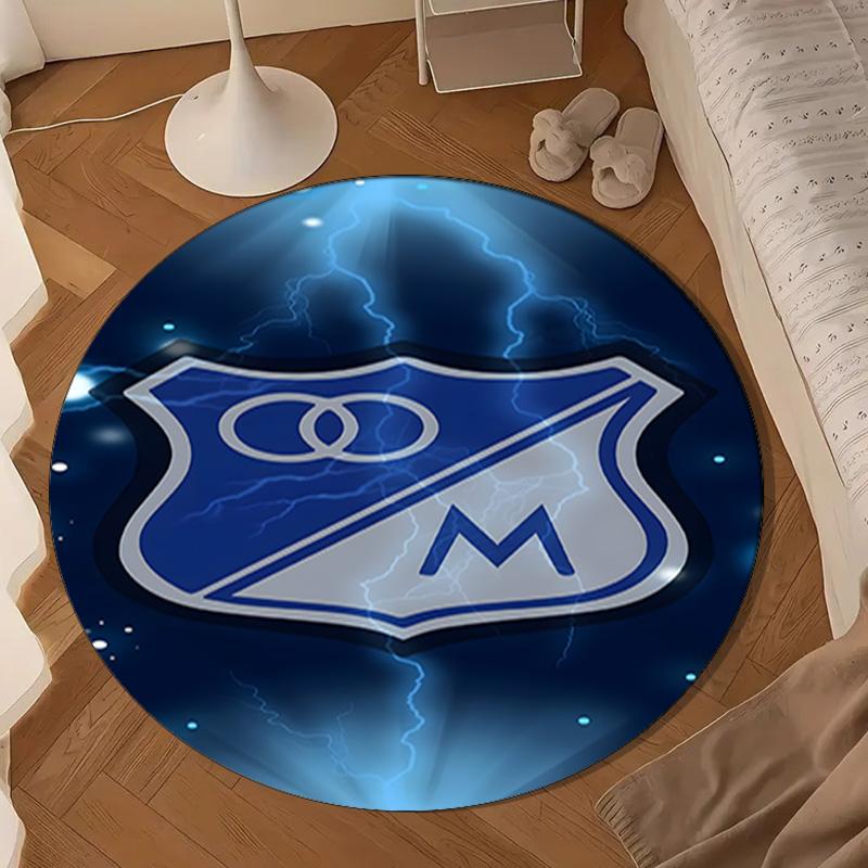 Blue Shield Emblem Millo-narios Round mat Home Decor, Chair rug For livingroom,Bedroom, doormat home decor Birthday Gift Christmas Gifts