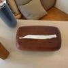Walnut Tissue Box Cover - Modern Vintage Design, Premium Wood, For Desk & Bathroom Decor. Easy Refill, Polished Finish