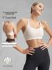 Women's Cross-Back Sports Bra: Sexy, Stylish Design for Pilates, Fitness, and Yoga, with Fixed Cups and Thin Straps for Outdoor Wear.