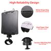 Black Sheet Music Stand - Portable Plastic Marching Lyre for Brass Instruments, Lightweight Music Clip Holder for Trumpet Players