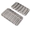 DIY Hot Dog Baking Pans Metal Sausage Baking Mold 6 Cavity Steaming DIY Hot Dog Mold