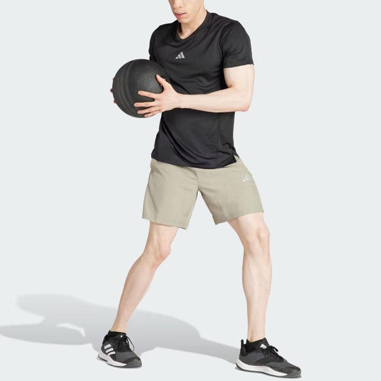 Adidas Gym+ Training Woven Shorts Sports Shorts Men's Green Gray IR5879