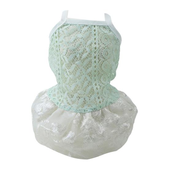 

Платье для домашних животных, кружевной слинг, эластичный подшивной летний карнавальный костюм принцессы для маленькой собаки для фотографии