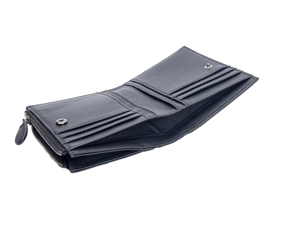 Women's Genuine Leather Hand-Woven Lambskin Wallet - Short, Large Capacity Coin Purse & Card Holder