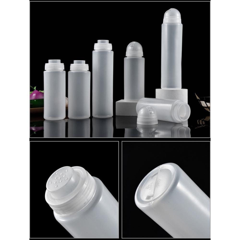 New Transparent Seasoning Bottle Plastic Detachable Pepper Bottle BBQ Lightweight Cruet