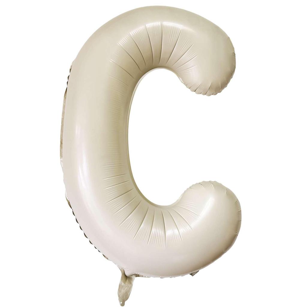 Baloane Gigante Albe Crem de 40 Inch Literele A-Z, Consumabile Petrecere de Ziua de Naștere Decorațiuni Eveniment Aniversar Alfabet