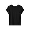 Lyocell women's round-neck t-shirt top, spring/summer 2026 new model, skin-friendly, breathable, slimming, short-sleeved