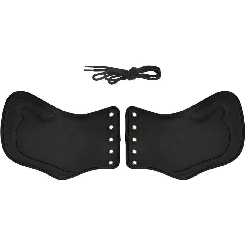Universal Motorcycle Heat Saddle Shield Deflectors PU Leather, Motorcycle Side Saddle Leather Heat Shield Deflector, Universal Leather Saddle Heat