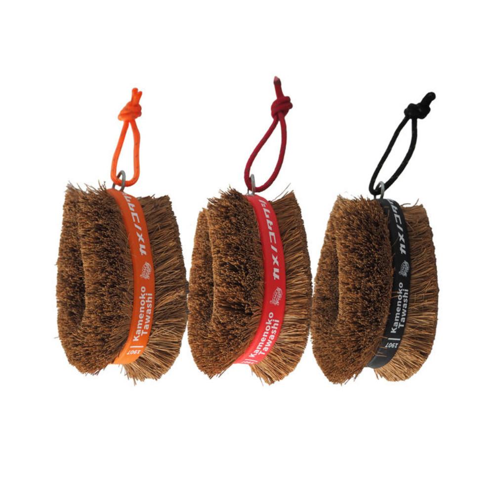Kamenoko Scrub Nishio Kamenoko Scrubbing Brush Obi Orange Black Red