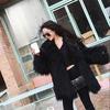 Women Wool Faux Fur Coat Autumn and Winter Mid-length Slim Warm Lamb Long Hair Leisure Jackets
