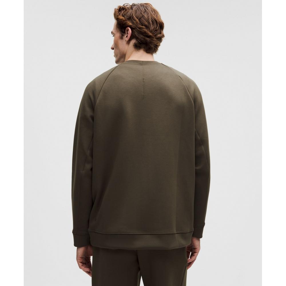 Lululemon Smooth Spacer Classic Fit Crew Olive Brown