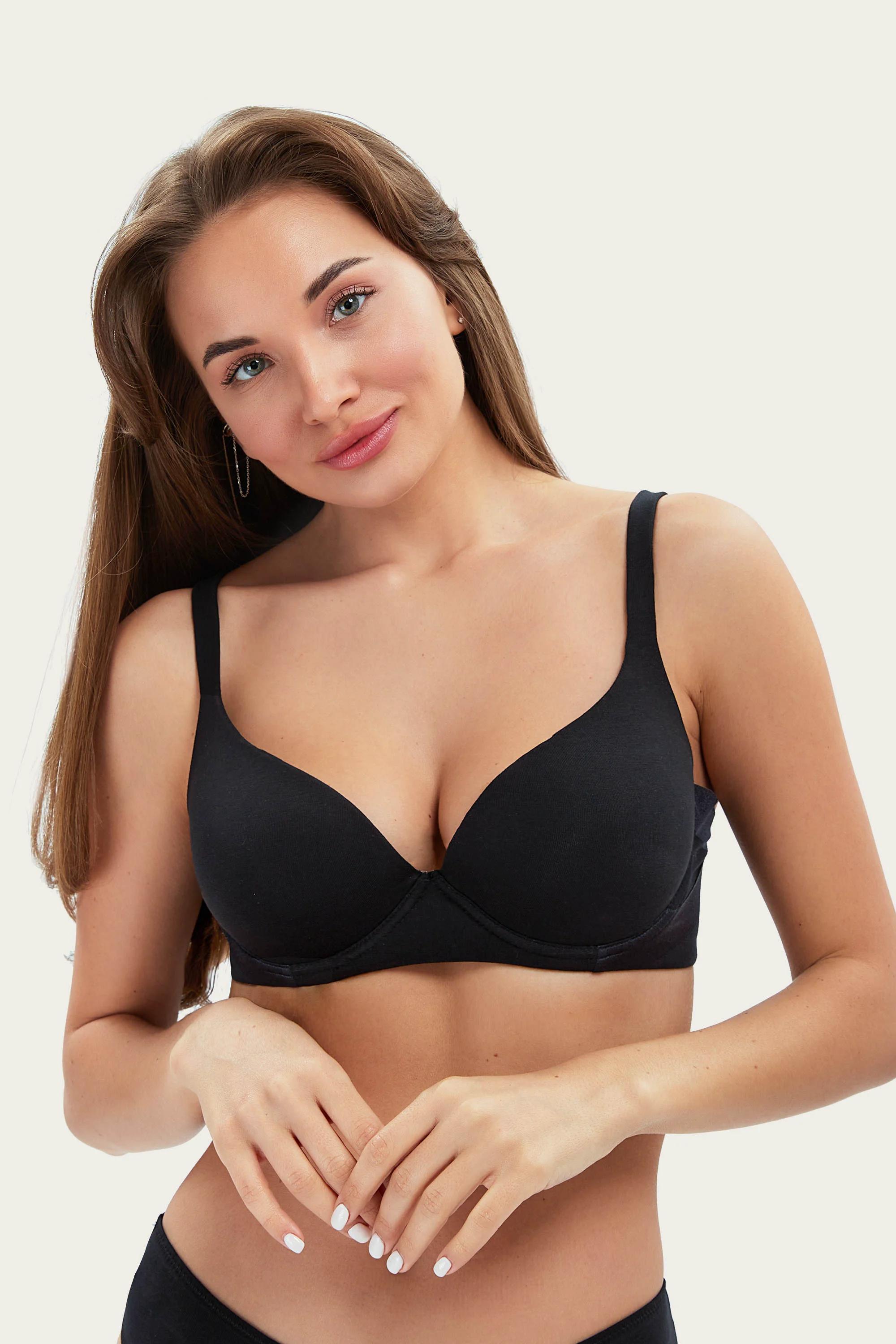 

Бюстгальтер з ущільненої чашкою Lormar (75872) 85B прозорий колір чорний