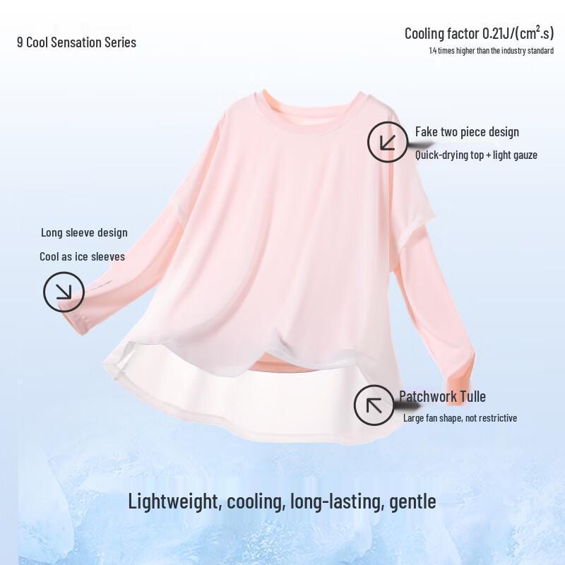 Girls' Cool-Dry Long-Sleeve T-Shirt