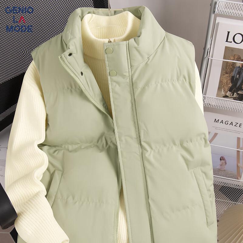 Мужской зимний утепленный жилет GENIOLAMODE с воротником-стойкой L