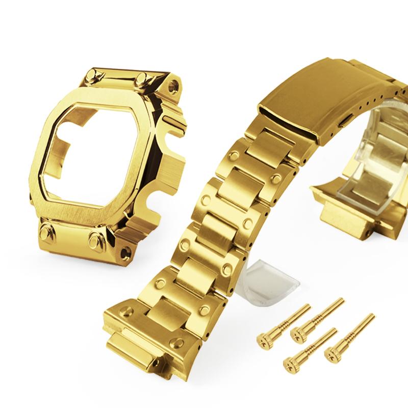 Für Casio G-Shock GX-56 GXW-56BB Mod Kit Edelstahl Gehäuse Uhr Armband GX56 Massivmetall Uhr Lünette Armband Ersatzarmband