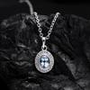 Natural Aquamarine Oval Cut Gemstone Fine Pendant ~925 Sterling Silver Pendant For Mother Wife Fiance