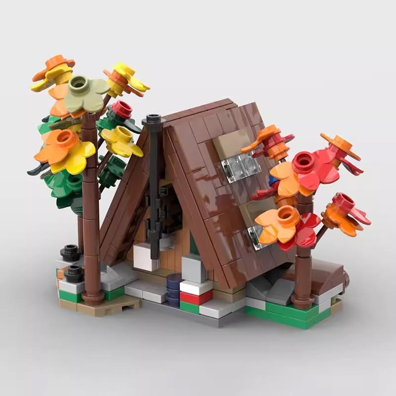 Classic Building Mini-134948 Compatible Forest Cabin Hands-On Splicing Building Block Creative Gift