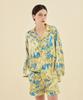 Tudeulimeoseu Flower Print Silk Pajamas