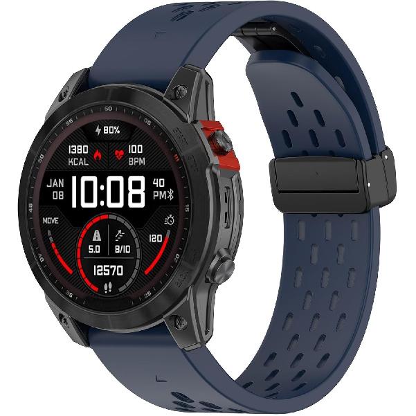 Chofit Intended for Garmin Fenix 8 43MM/8 47MM/8 51MM,Fenix 7/7S/7X,Fenix 6/6S/6X Watch Bands Air Holes Silicone Sport Strap Wristbands Quick Fit