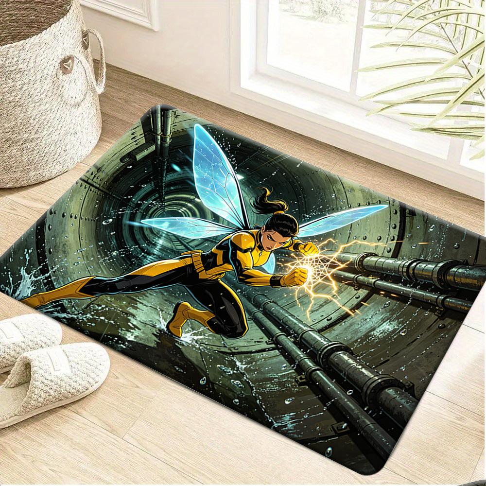 

Marvel Groot Absorbent Soft Bathroom Doormat, Soft Flannel Floor Mat, Suitable for Kitchen, Outdoor, Shower Room, Bathroom Acc 40x60cm 16x24 inch