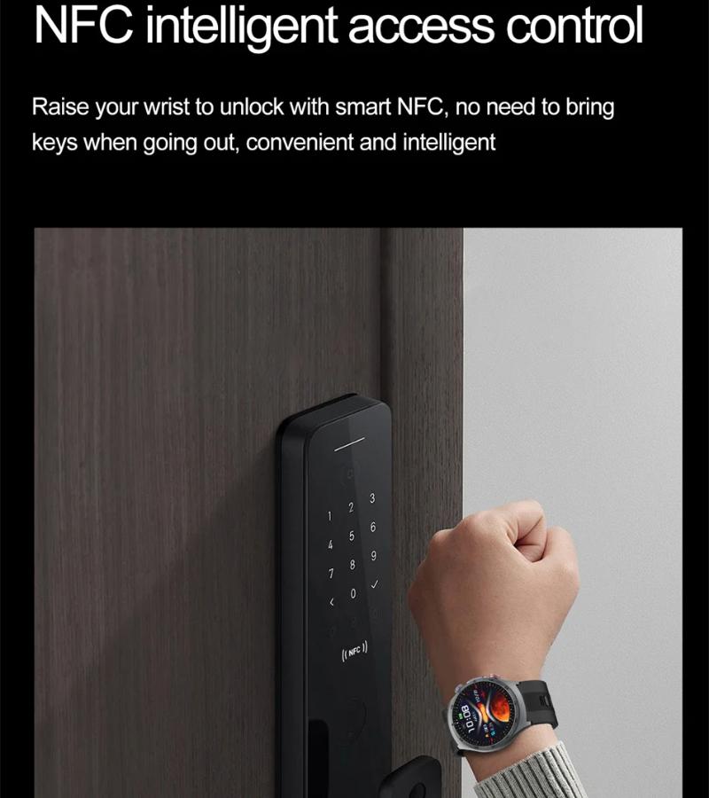 NFC Smartwatches ECG Air Pump Blood Pressure Watch Blood Oxygen Sport FitnessTracking Sapphire Smart Watch for Xiaomi Huawei iOS