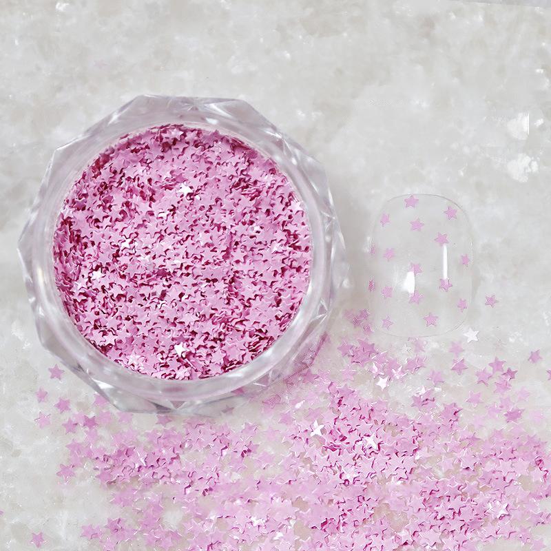 1Jar 1Mm Mini Sparkling Star Nail Glitter Sparkling Nail Decoration Nail Salon Design Cute Accessories Diy Nail Art Design