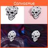 Unique Digital Skull Brooch With Stylish Dice Design For Retro Punk Fashion Lovers