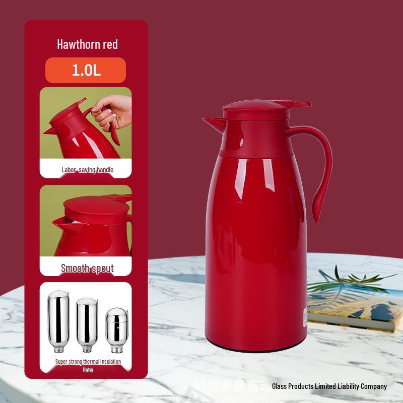 Large Capacity Cat Thermos with Glass Liner - Insulated Kettle for Home and Dorm Use