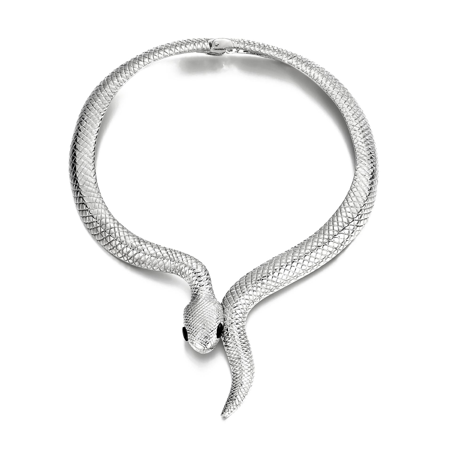 Модное змеиное ожерелье, ретро персонализированный шейный воротник, креативное смешное ожерелье-воротник