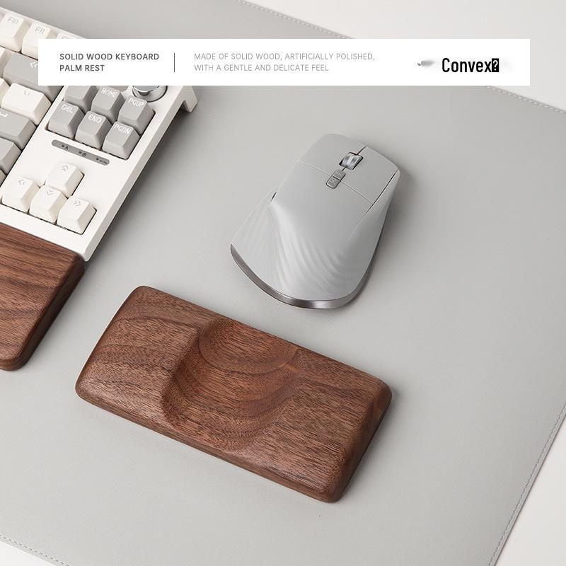

Solid Wood Ergonomic Wrist Rest Mouse Pad for Gaming and Office Use
