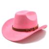 Traditional Knot Pattern Wool Felt Hat With Wide Brim For Men And Women