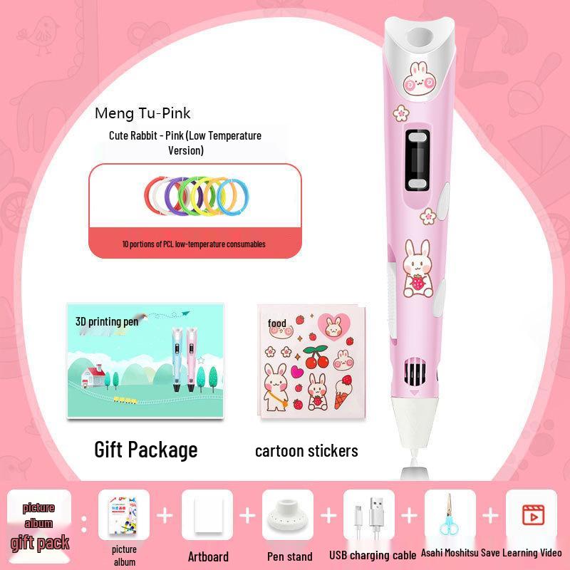 3D Low-Temperature Graffiti Pen for Students and Kids - Perfect for Creative Boys and Girls' Birthdays