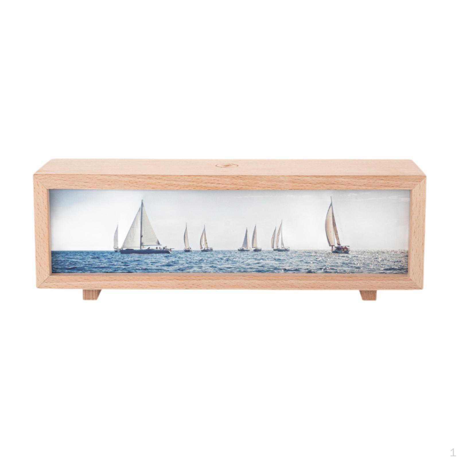 

Элегантный деревянный ночник для домашнего декора и подарка sailboat