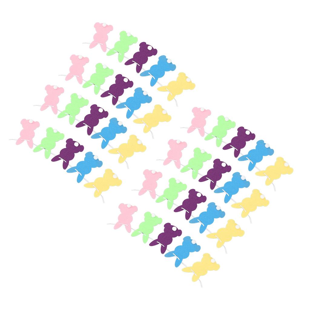 Banner în formă de iepuraș de Paște, ghirlandă iepuraș din pâslă, favoruri de petrecere, decorațiune pentru casă cu șnururi