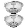 Kitchen Sink Strainer with Handle and Stopper Kitchen Sink Drain Basket/Stopper 3.3 Inch Stainless Steel Sink Mesh Sifter Filter