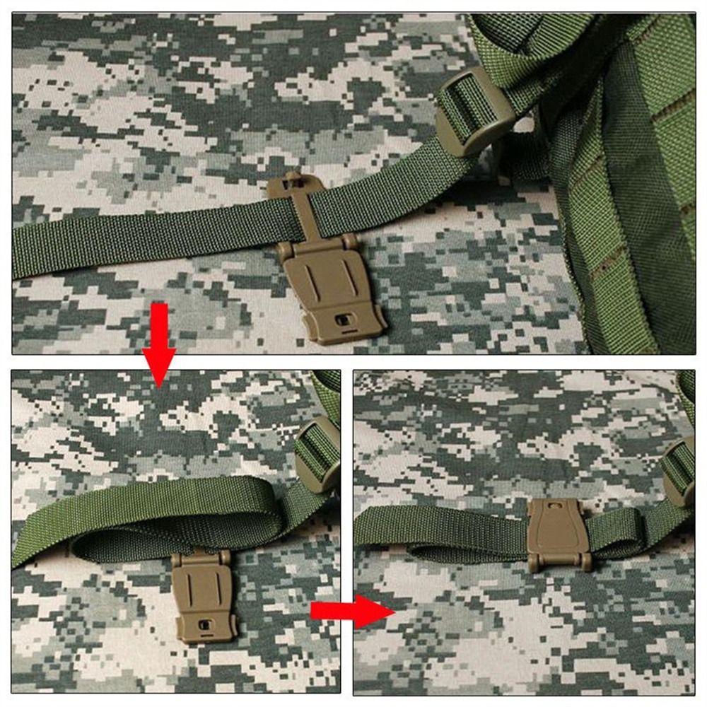Strap Hiking Backpack Webbing Clip Molle Webbing Strap Camping Bag Buckle Backpack Bag Connect