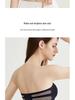 Bezešvá bandeau podprsenka bez ramínek proti sklouzávání pro malá prsa - Letní tenký styl, neviditelný push-up s krásným designem zad