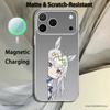 P-Pretty Anime D-Derby Cute For iPhone 17,16,15,14,13,12,11,Pro,Max,Plus Transparent White Phone Case Magnetic Wireless Charging