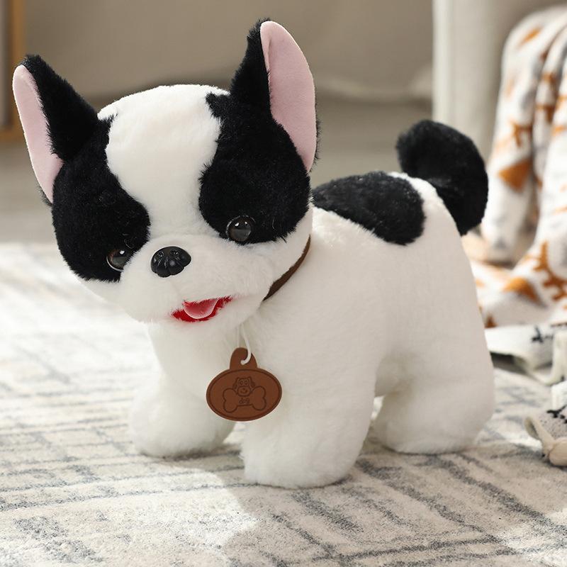 

Cute simulation puppy dog doll plush toy standing teddy dog husky doll children soothing rag doll 25*30cm（0.2kg）
