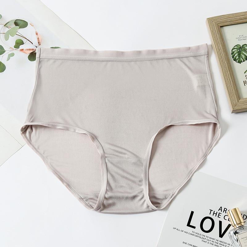 

Breathable Soft And Silk High Waist Briefs For Women Elegant Design Ideal For Every Season Gray,M