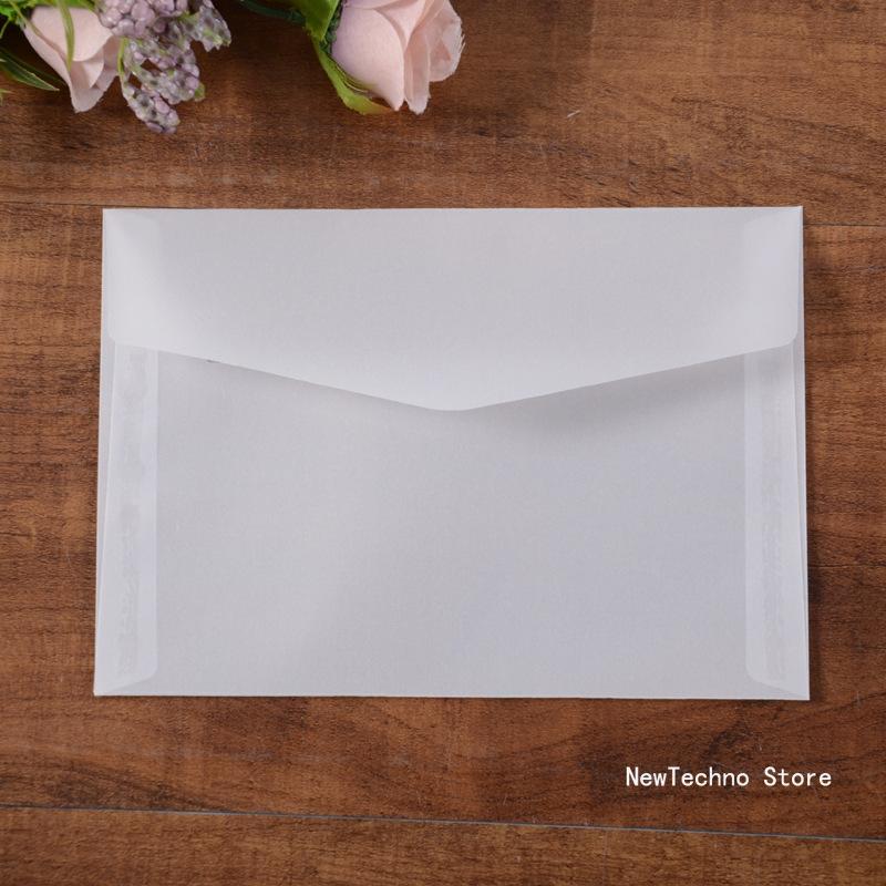 Transparent Envelope Translucent Paper Envelopes Set Letter Vintage Wedding Invitation Envelopes for Cards