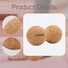 Cork Massage Ball Exercise Tool Lightweight Sleek Small Size Peanut Shape Muscle for Feet, Back,
