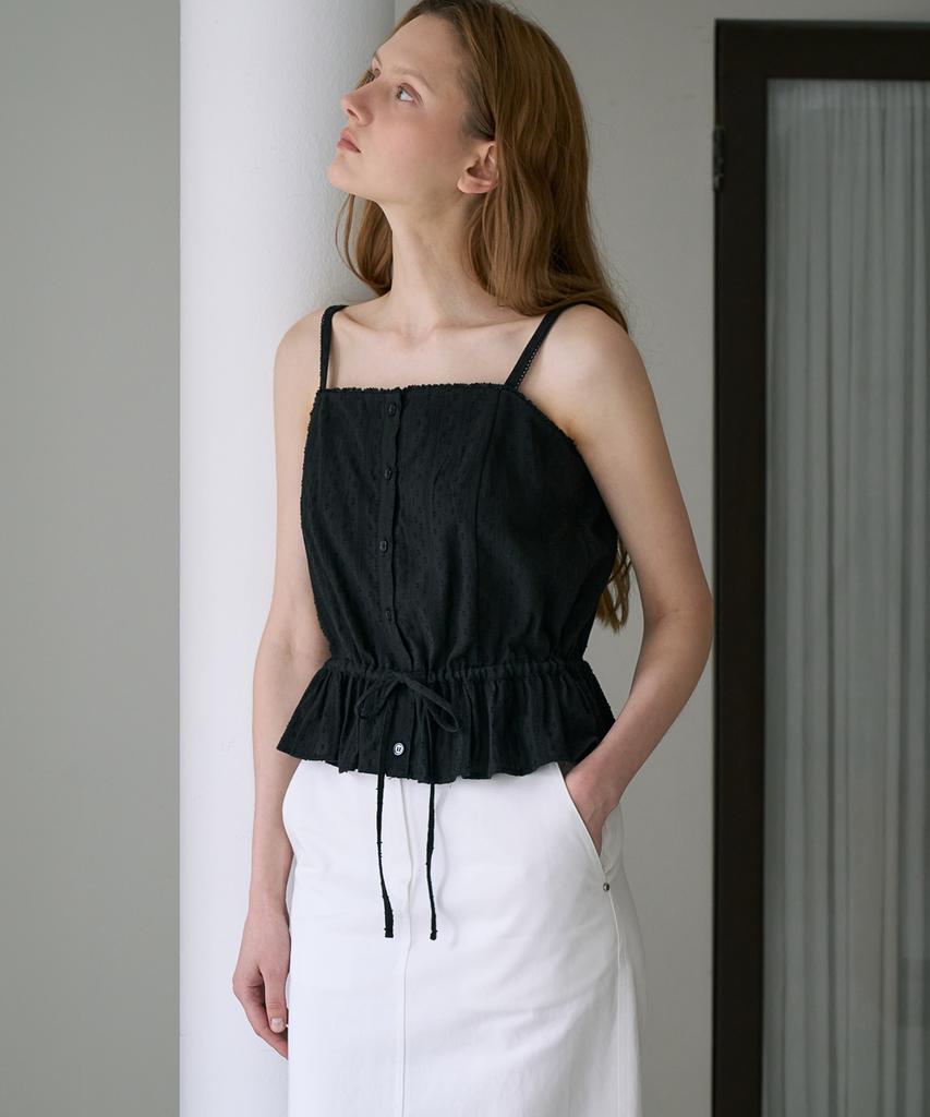 DEHEVE Lace String Sleeveless [Black]