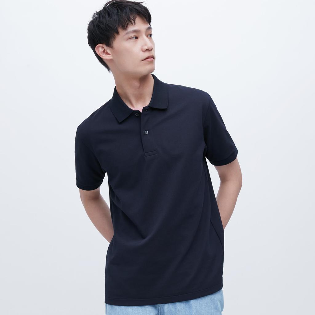 uniqlo polo black