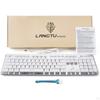 Membrane Gaming Keyboard for Study All-Metal Panel Dedicated Media Keys