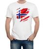 Torn Norway Flag Men's T-Shirt Mens Womens Tees Top Norwegian Oslo Country National Football